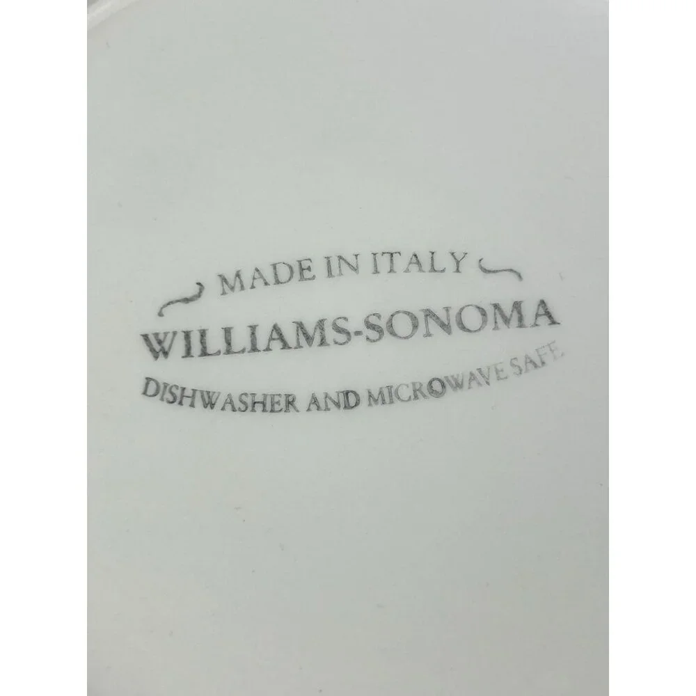 Williams Sonoma Napa Sage Green Italy Leaf & Grape Salad Plates 8.75